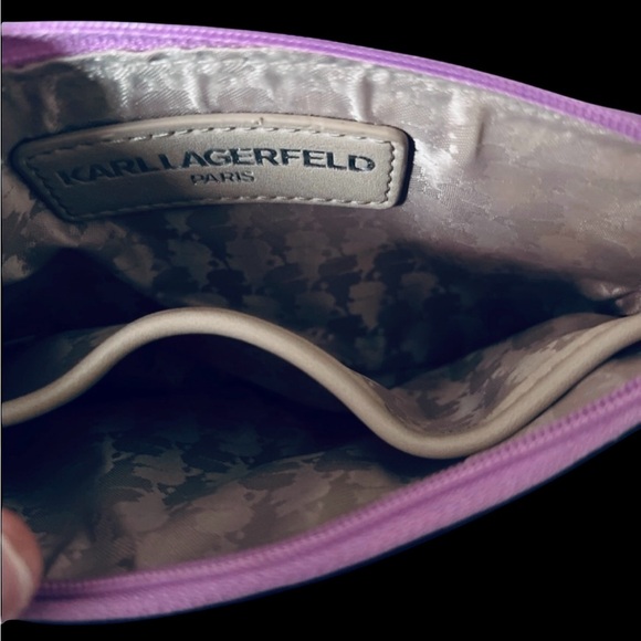 Karl Lagerfeld Metallic Wristlet - Picture 3 of 3